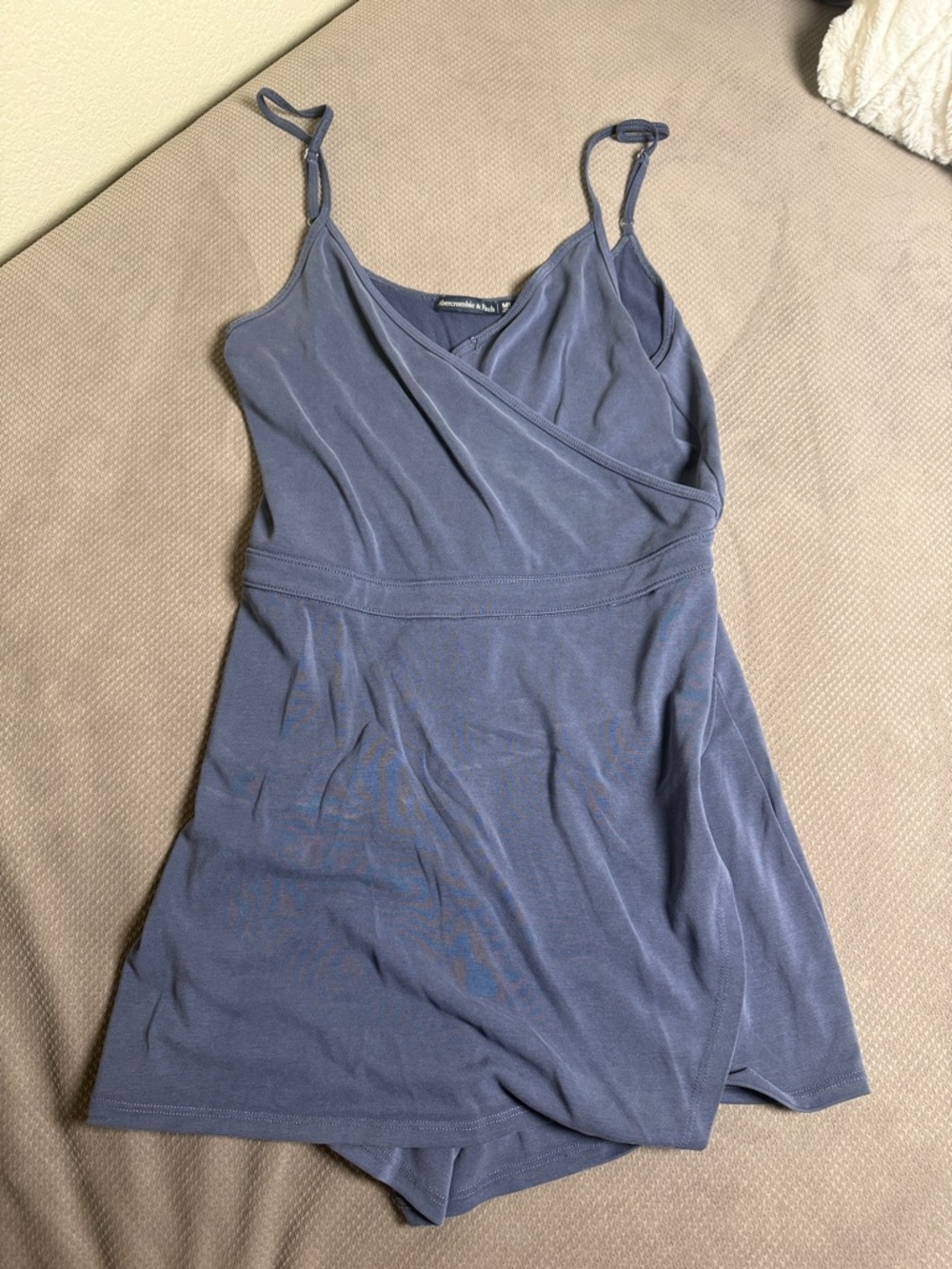 Abercrombie & Fitch Slate Blue Wrap Romper